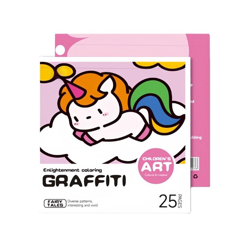 Удобный для путешествий детский скетчбук с текстурой бумаги для творческого обучения. Дизайн бумаги улучшает концентрацию и моторику.