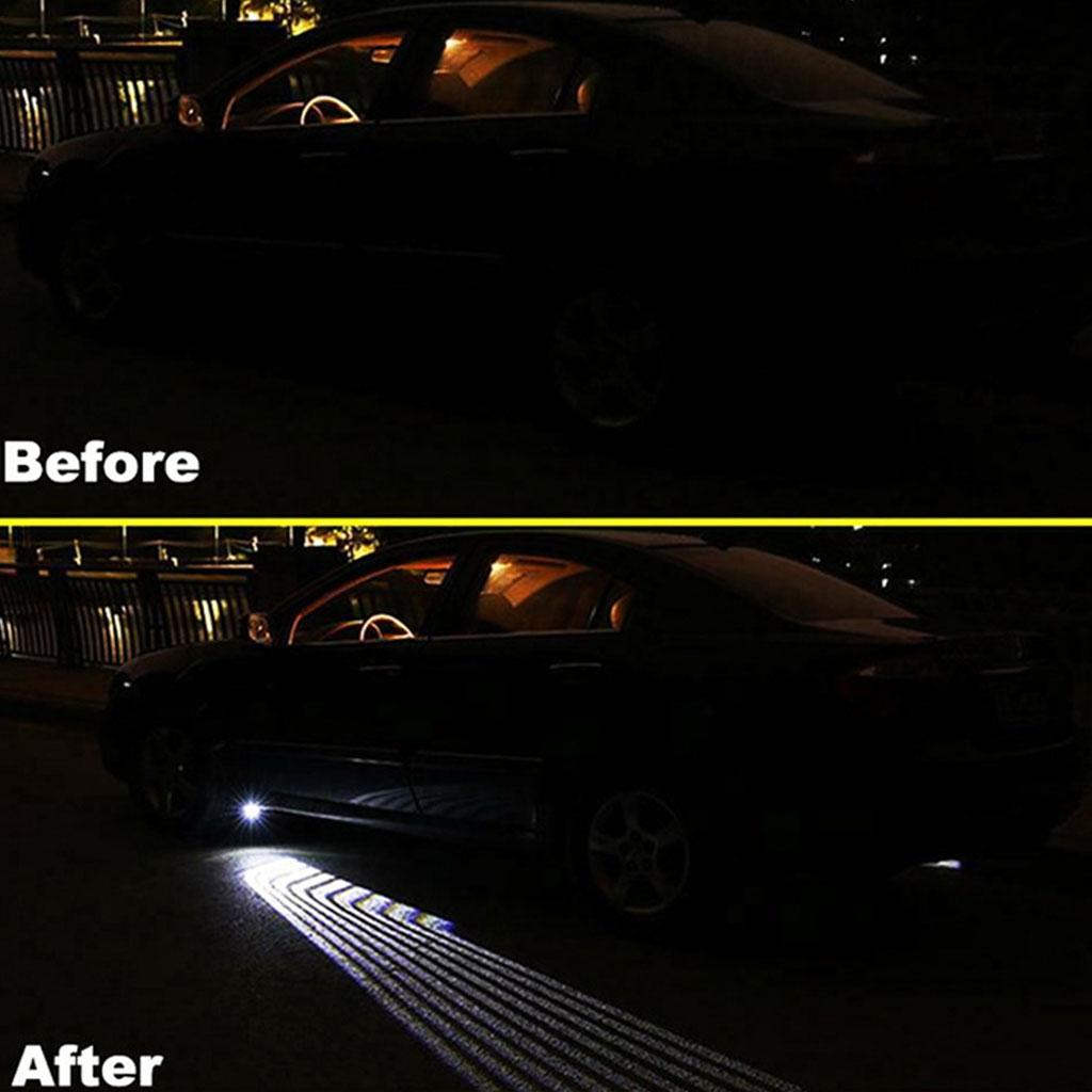 LED Car Door Logo Light Courtesy Projector Welcome Lights Ghost Shadow Lamps Accessories Anti-Collision Angel-Wings 2pcs