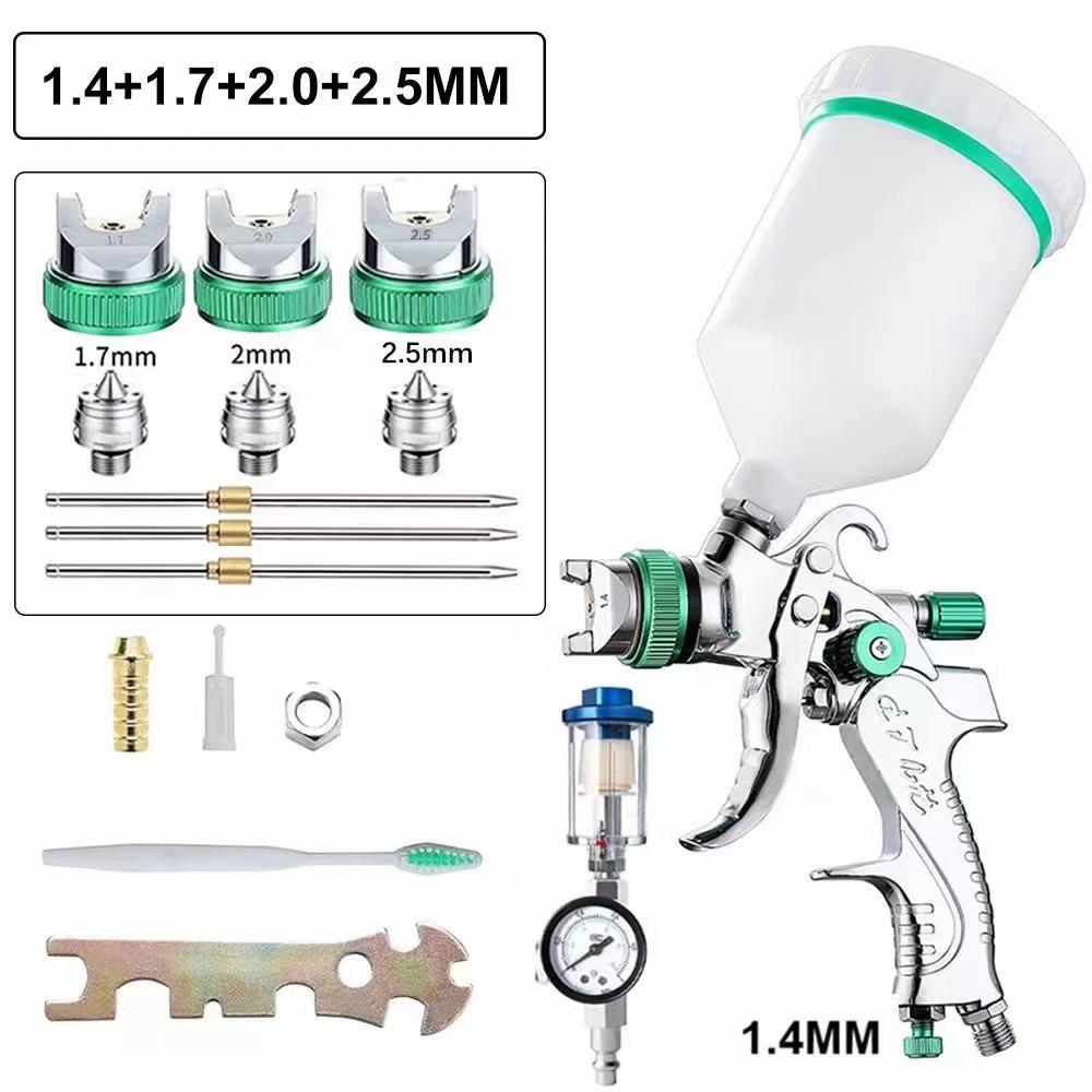 2008 Car High Atomization Spray Gun 1.7/2.0/2.5mm Nozzle Pneumatic Top-Feed Paint Sprayer