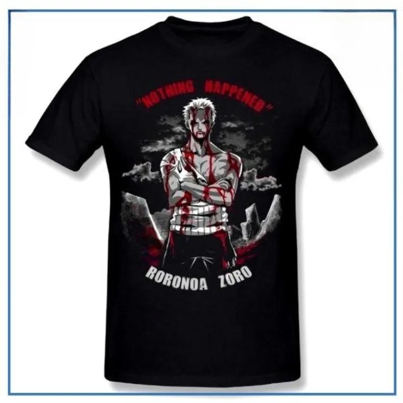 One Piece T-Shirt – Zoro Nothing Happened High-quality Streetwear Is Suitable for Both Men and Women 2026 New Summer