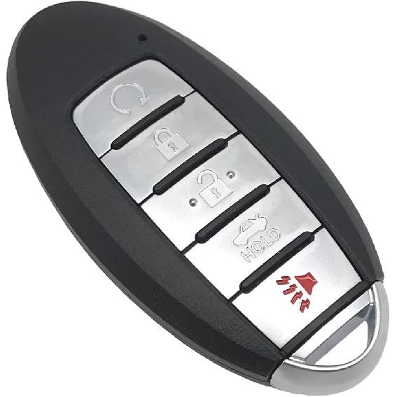 5 Buttons Replacement Key Fob Cover Fit for Nissan Altima Maxima Pathfinder Rogue Murano for Infiniti Q50 QX60 JX35 Keyless Entry Remote Smart Key