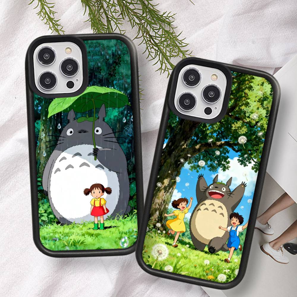 Cute T-Totoroes For iphone 17 Air 16 15 14 13 12 11 Pro Max TPU+PC Plus Shockproof Back Phone Cover