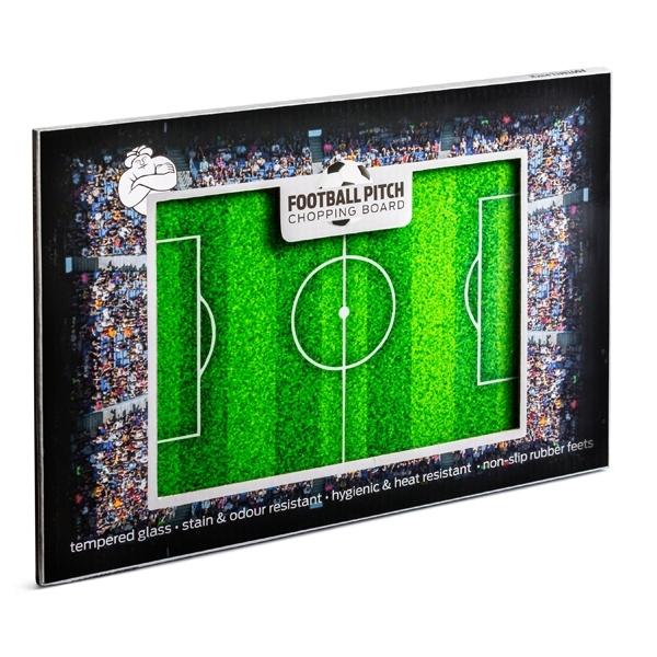 Football Field Cutting Board In Tempered Glass