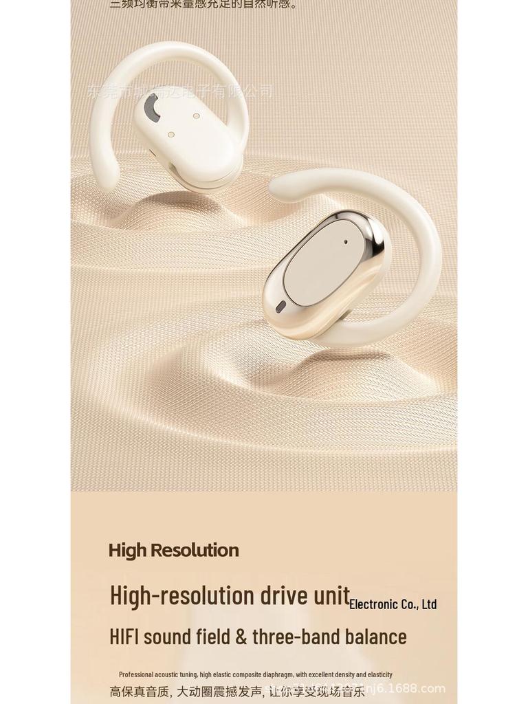 Hot Selling Rotatable Bone Conduction Bluetooth Earphones: Ultra-Long Battery, Noise Cancelling, High-Fidelity Sound, Sport Ear Hook Design