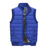 Men's Casual Solid Color Vest, Men's Stand-up Collar Zipper Fleece Warm Sleeveless Vest