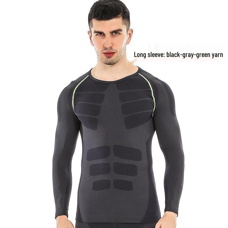 Men s Quick-Dry Long-Sleeve Fitness Running & Yoga Top Medium