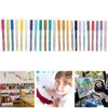 Coloured Acrylic Marker Pen Kit Non Toxic Water Based Painting Drawing Tool(24 Colors )