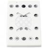 Sanding Pad Polishing Disc 12 Holes Aluminum Plate + PU Foam