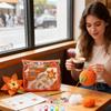 Crochet Kit Funny Knitting Accessories Kids Peelable Orange Toys Knitting Kit For Kids Women Boys Girls Mom Handicraft Lovers