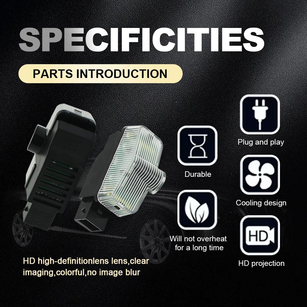 EBL2 LED Car Deur Light Logo Projector Lamps Voor For Skoda Octavia A7 2015 -2022 Kodiaq 2016-2021 karoq Yeti 2012-2017 Accessories