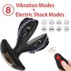 Elektrický šok mužský masážní přístroj na prostatu Nositelný anální kolíkový vibrátor Bezdrátové dálkové dildo Vibrátor otvírací anální dilatátor anální zástrčky