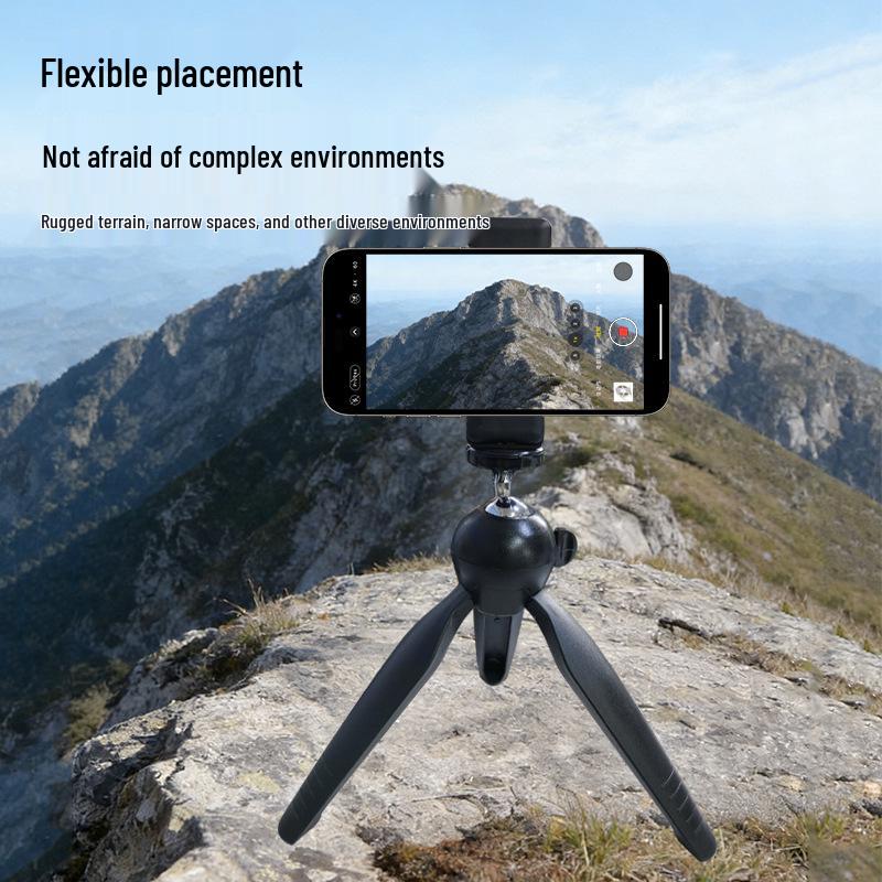 Portable Multifunction Tripod with Universal Ball Head for Phone and Camera Live Streaming and Photography.
