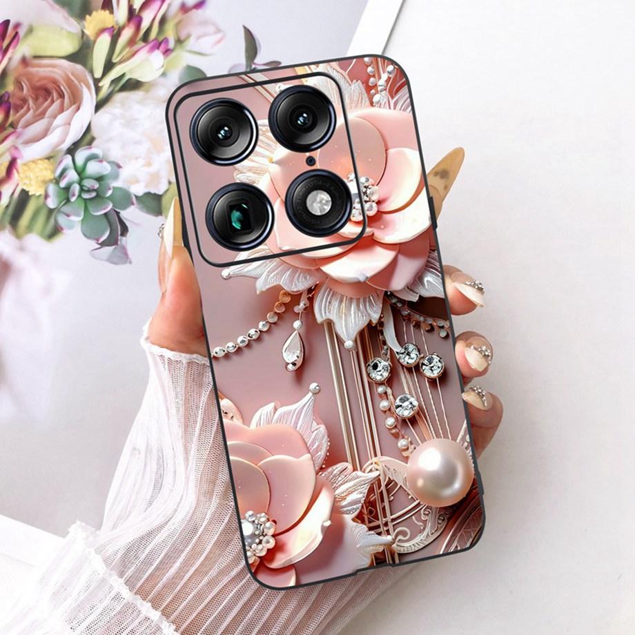 Flower Cartoon Fashion Design Phone Case For Motorola Signature Moto X70 Air Pro 5G Funda Soft Silicone Shockproof Back Cover