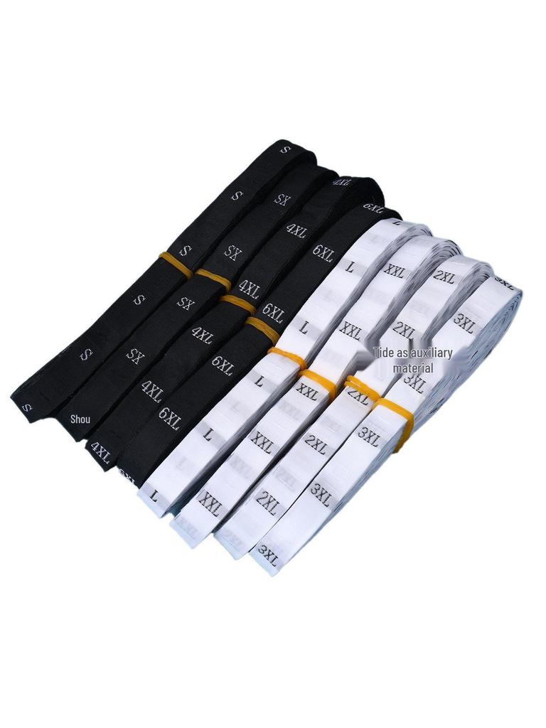 Universal Size Clothing with Labels: Size, Number, Digit, Fabric, Woven, and Roll Packaging