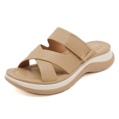 New Style Women's Shoes Thick-soled Large-sized Slippers