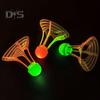 2 Pcs Badminton Shuttlecocks Baseball Practice Windproof Lighting Birdies 360-Degree Lighting Badminton Balls for Sports Activities Fitness