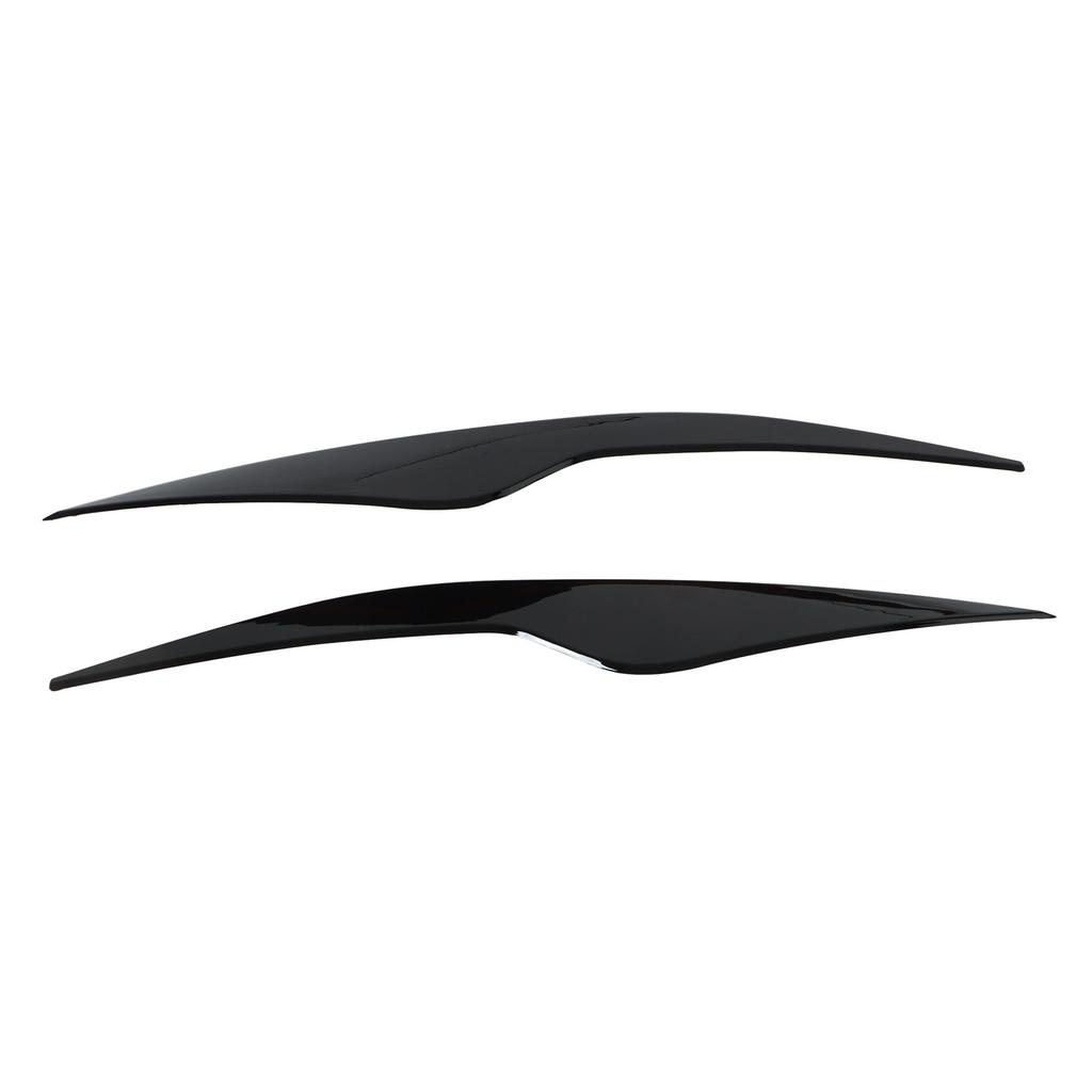 2 Pcs Headlight Eyebrow Front Left Right Light Eyelid Trim Cover Replacement for Ford Focus MK2 2008‑2011