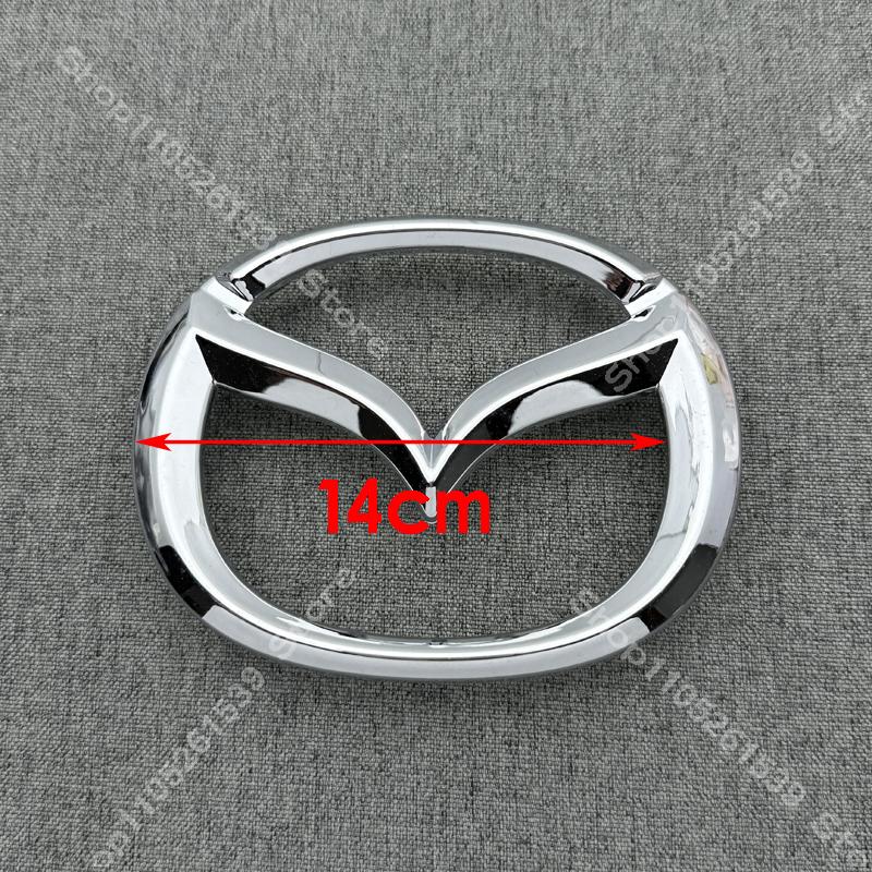 Car Front Grille Decorative Front Rear Stickers Badge Accessories for MAZDA2 Glossy black Bright silver 3D badge MAZDA2 Styling WGWE