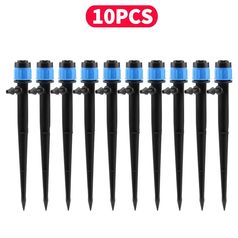 

10-100Pcs 360°Irrigation Sprinklers Spiked Dripper Gardening Sprinkler Drip Irrigation Staked Emitter Greenhouse Watering Device