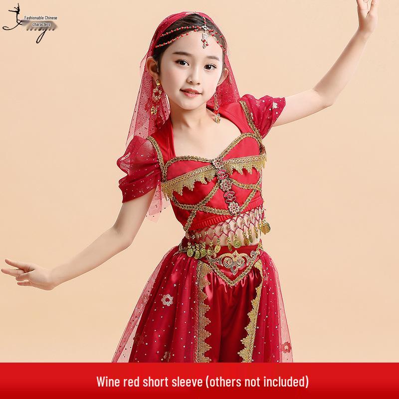 Halloween Jasmine Princess Gown & Aladdin's Magic Lamp Costume Set for Girls