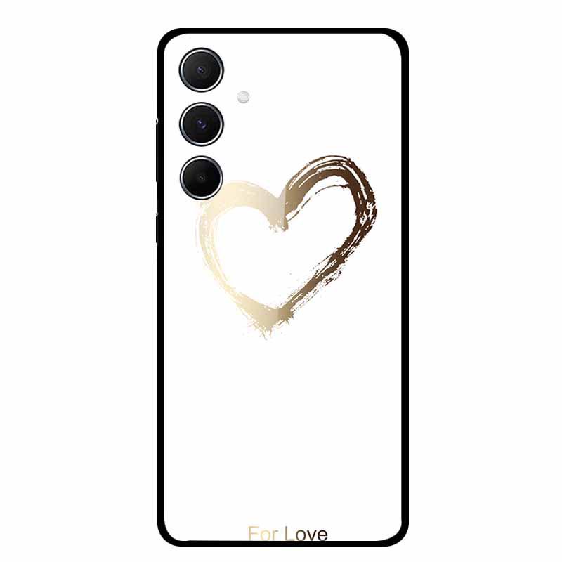 Kreative Landschaftsmalerei Gehärtetes Glas Handyhülle für Samsung A55 5G