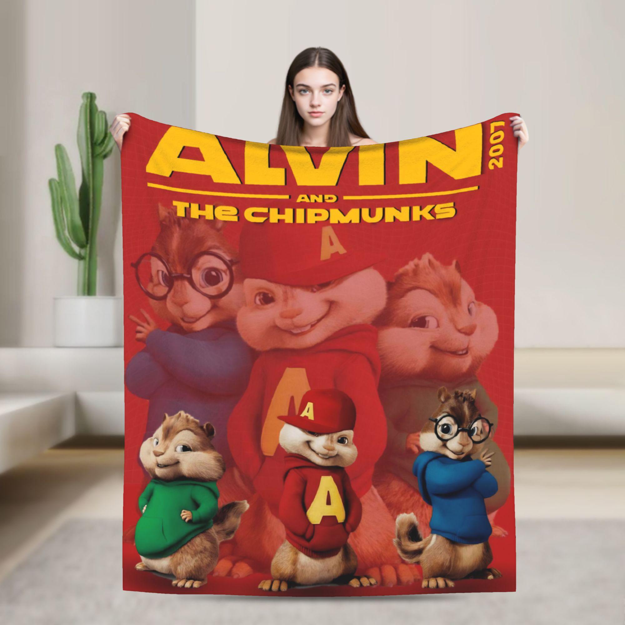 

Alvin and the Chipmunks Blanket Multi-size Cozy and Lightweight Throw Blankets for Couch Sofa and Bed 75cmx90cm
