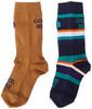 The North Face K Free Run Light Crew Bronx JM 2-Piece Socks, Brown/Navy Boater,