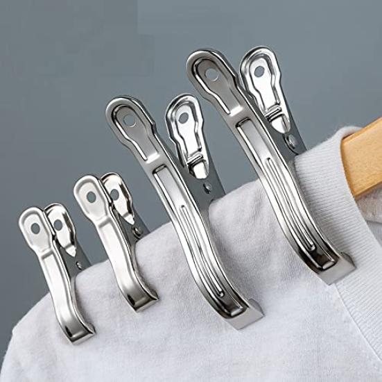 ASK Stainless Steel Pack of Rust Laundry Indoor Outdoor 6 Type A Clothespins, Medium, 9cm, 20, Clips, Pinch, Resistant, Strong, Windproof,