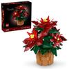 LEGO Botanical Poinsettia Toy - Birthday Gift, Building Blocks, for Men and Women, Artificial Plant, Fake Greenery, Mother, Father (10370)