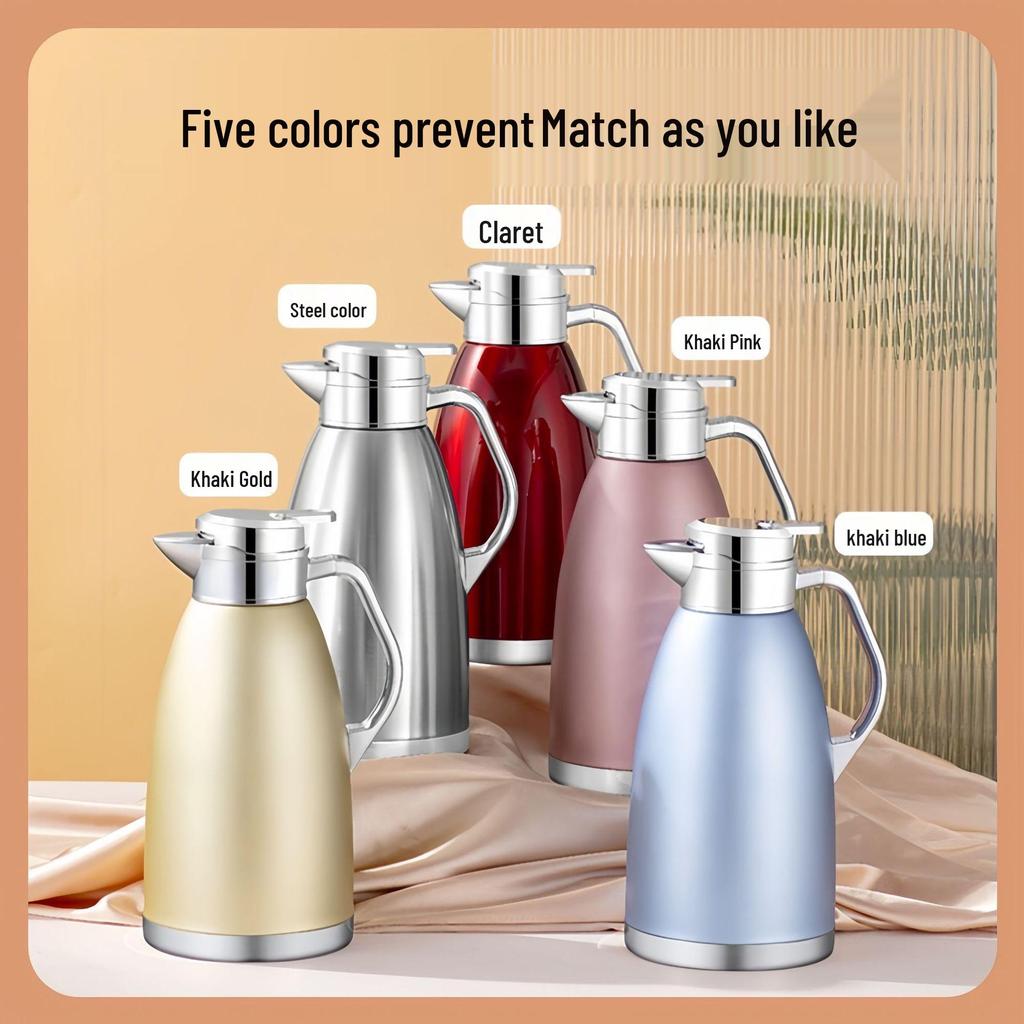 304 Stainless Steel Double-Layer Insulated Anti-Scald Kettle
