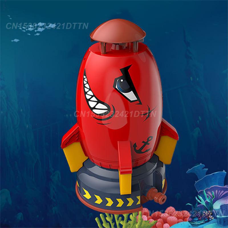 Children Rotate Flying Polishing Rounded Long Distance Outdoor Rocket Game Smooth Design Sprinkler Interaction Garden Toys