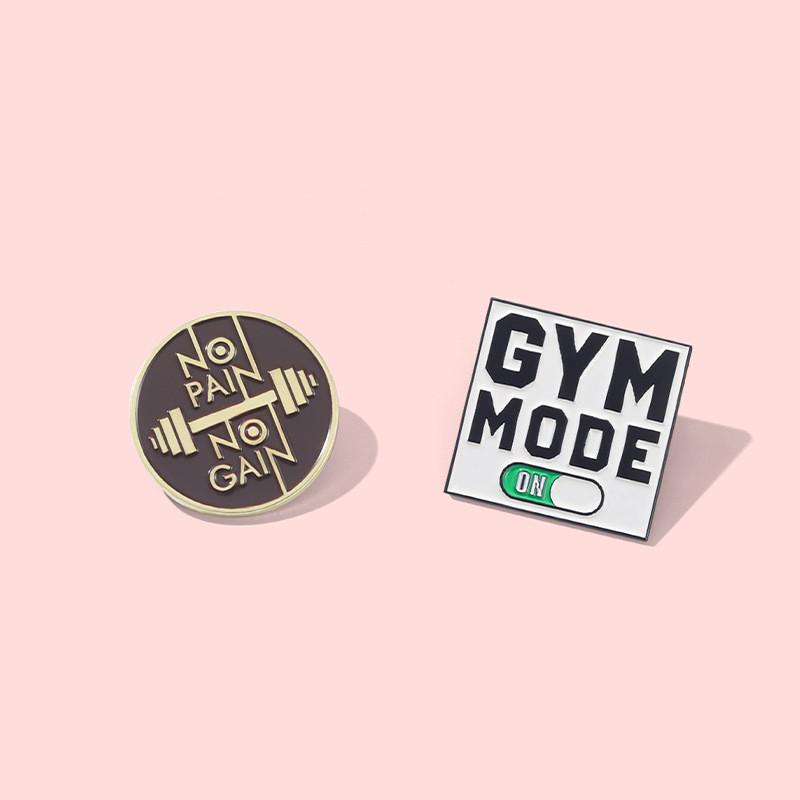 Simple Creative Cartoon Letter Shape Metal Alloy Brooch For Unique Style Lovers