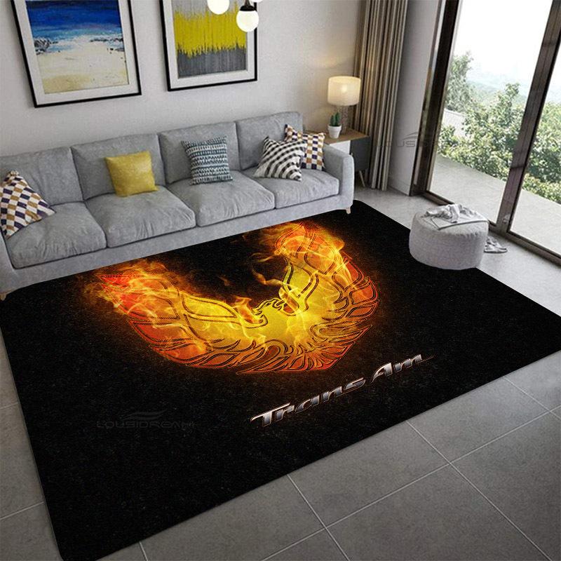 Firebird Pattern Carpet Trans Am Home Decoration Bedrooms Floor Pad Can Customize Rug Living Room Cushion Door Pad