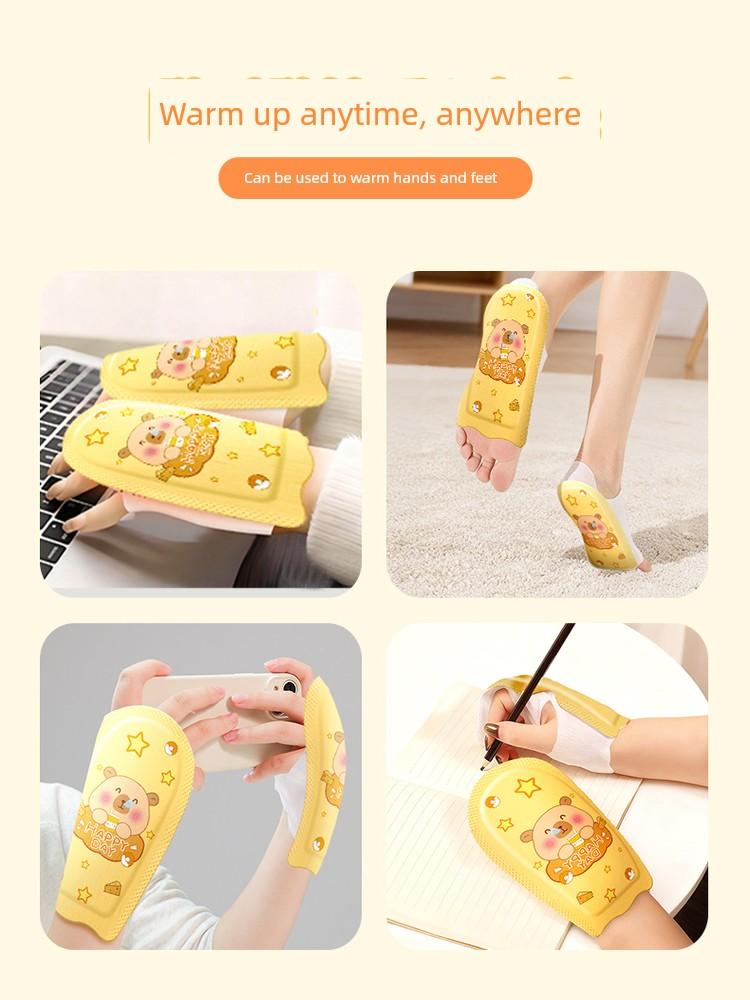 Wearable Hand Warmer Heating Gloves Self-Heating Compress Winter Women's Outdoor Cycling Cold-Proof Warm Gloves