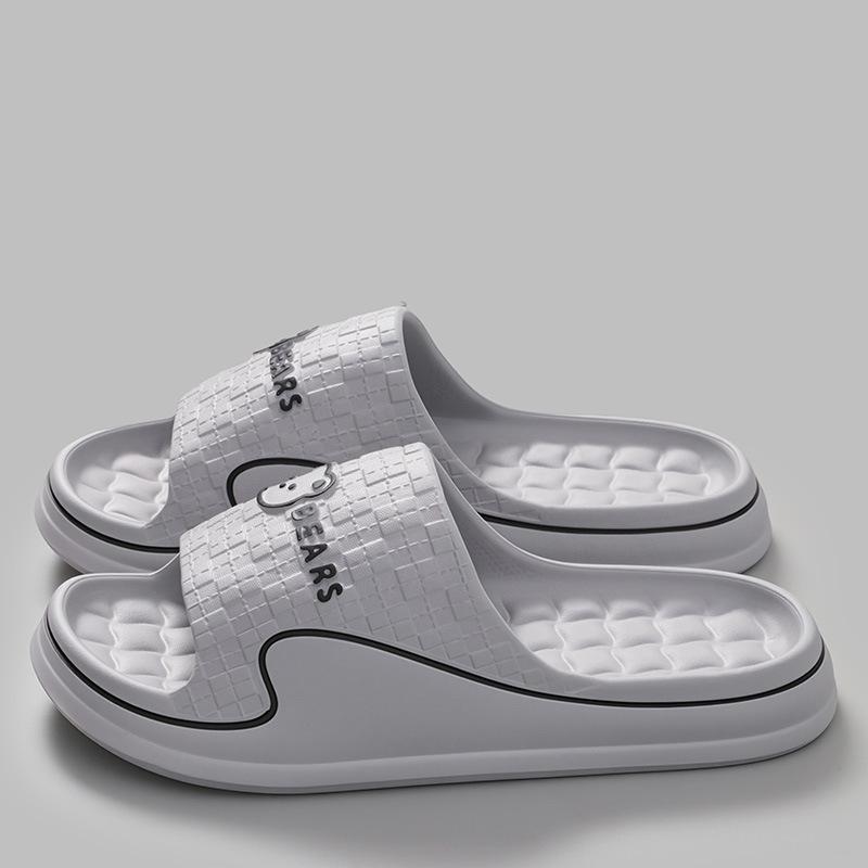 Summer Slide Slippers Women Men New Anti-Slip Bathroom Home Slippers Indoor House Shoes Shower Sandals
