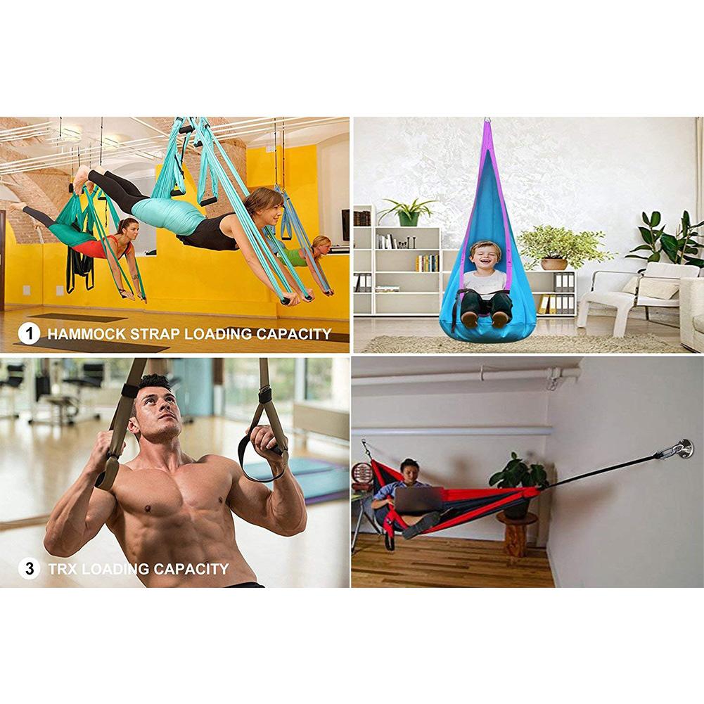 Stainless Steel Ceiling Wall Mount Hook Suspension Bracket Hook For Gym Rings Yoga Hammock Swing Hanging Chair