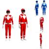 Rangers Costume For Kids And Adults Featuring Durable Jumpsuit And Character Mask**