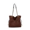 2025 Minimalist Solid Color Women's Shoulder Bag - Long Handle, Textured, Large Capacity Crossbody Handbag