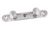 Straight Fairleader Mooring Cleat Flat Clamp 5" Stainless Steel Polished for Marine Yacht Boat Rope Slats