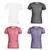Summer Cool Mesh Slim Casual Short Sleeve T-Shirt Mesh T-Shirt Man See Through Vest Tops