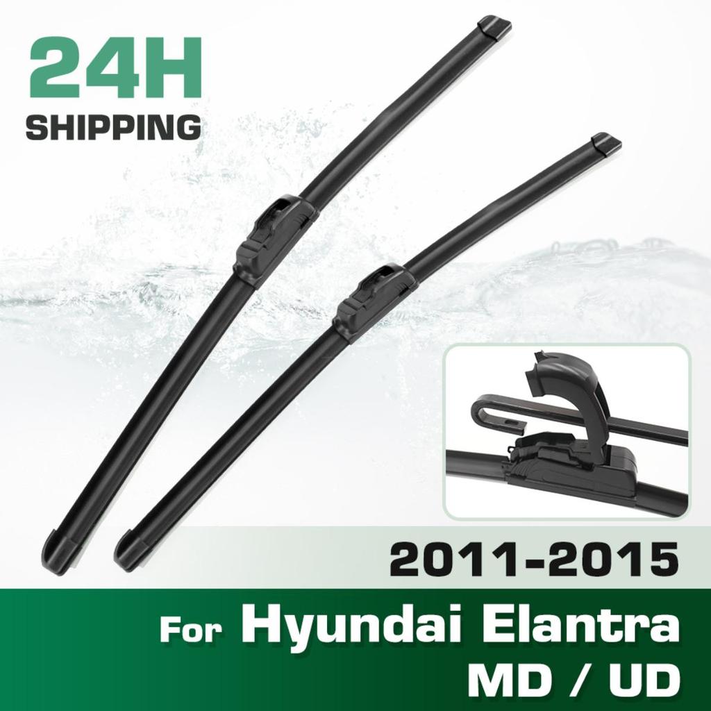 For Hyundai Elantra MD / UD 2011-2015 2012 2013 2014 Wiper Front Wiper Blades Windshield Windscreen Window Brush 26"+14