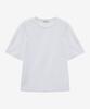 BASIC HOUSE Women'S Silket Sleeve Modulation Short Sleeve T-Shirt White Lzts3213