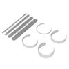 16 Pcs Bracelet Blank Adjustable DIY Openings 304 Stainless Steel Cuff Bangle Blank Bracelet Bending Bar