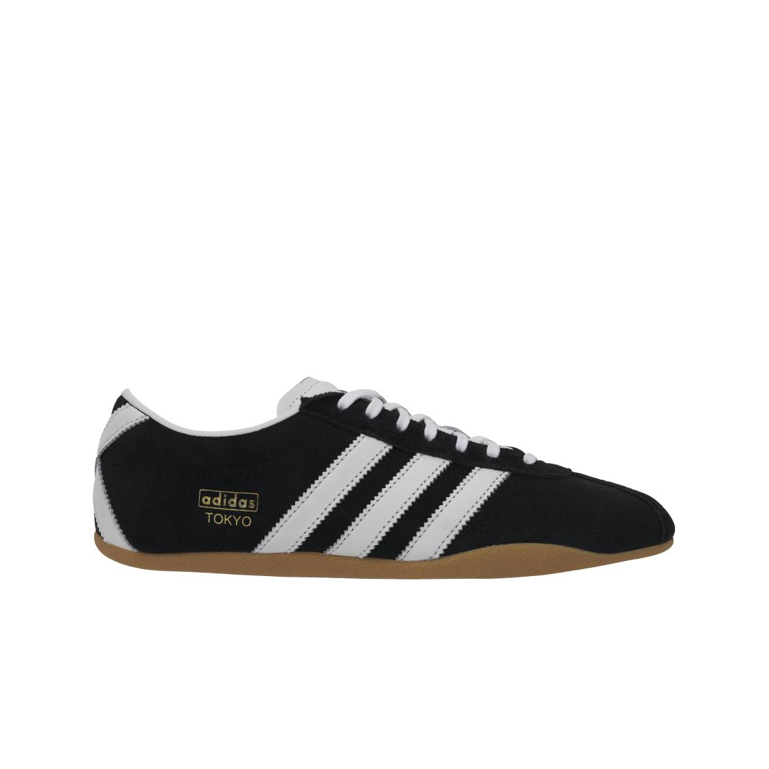 adidas Токио Черный Белый Каучук Женские Кроссовки Core-Black Cloud-White JI0183 38⅔