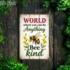 Vintage Bee Tin Sign Creative Garage Wall Decor Home Art