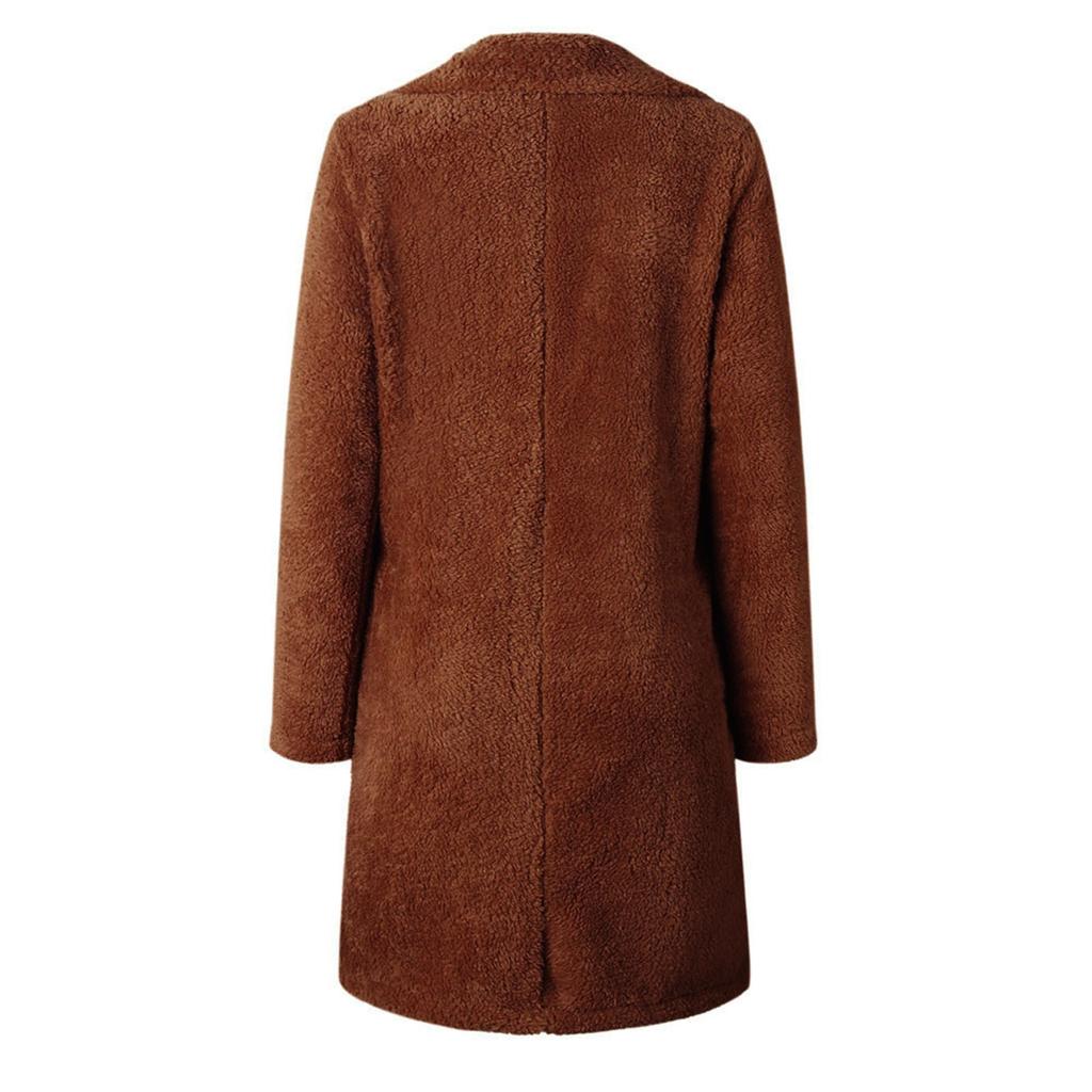 Women Long Sleeve Pullover Blouse Open Front Jacket Coat Long Outerwear