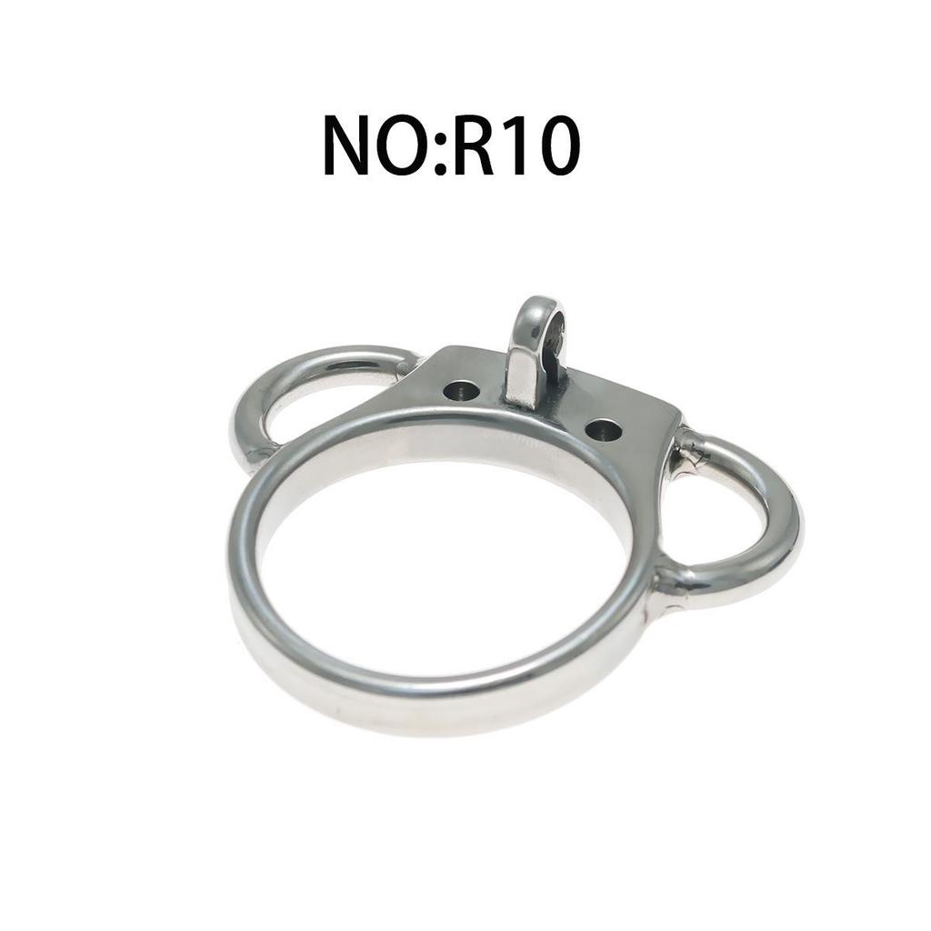 Waistband Chastity Lock - Stainless Steel Hollow Penis Cage