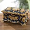 Metal High-end Necklace Ring Vintage Cosmetic Container Jewelry Box Storage Box Trinket Organizer