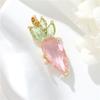 Übertriebene vergoldete Halskette mit 14 Karat Gold Schmetterling Anhänger, Kristall DIY Zirkon Einzelanhänger, Schmuck reines Kupfer