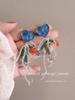 2024 Trendy Colorful Flower Stud Earrings for Women - Summer Fresh Design